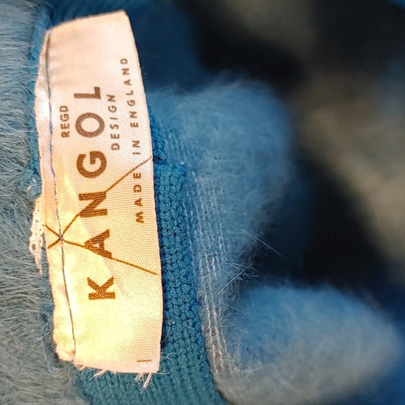 Women's Vintage Blue Angora Kangol Bucket Hat - Picture 7 of 12